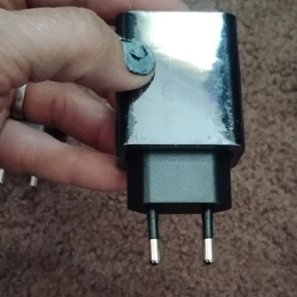 Black USB Wall Charger Adapter